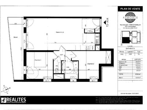 Location appartement 3 pièces Saint-Herblain 44