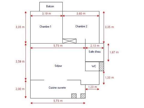 Location appartement 3 pièces Saint-Herblain 44