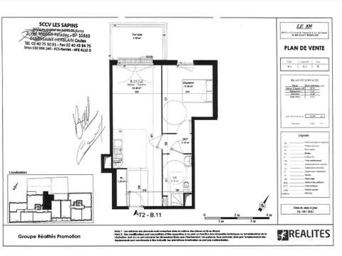 Location appartement 2 pièces Saint-Herblain 44