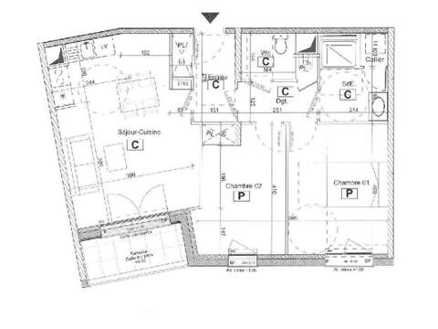 Location appartement 3 pièces Saint-Herblain 44