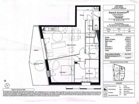 Location appartement 3 pièces