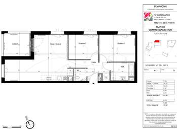 Location Appartement 3 piècesSaint-Herblain Nord-Sillon-Thébaudières