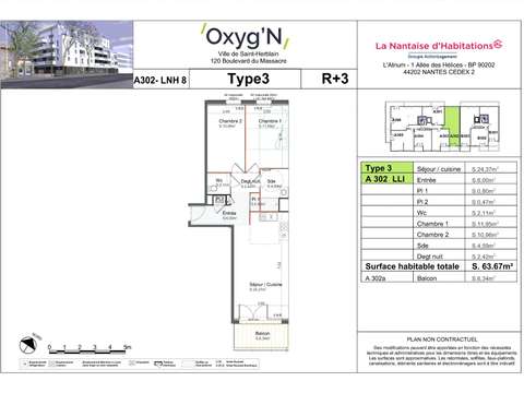 Location appartement 3 pièces