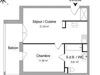 Location appartement 2 pièces