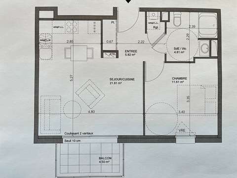 Location appartement 2 pièces