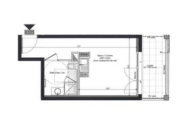 Location Appartement T1Saint-Nazaire
