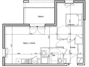 Location Appartement 2 piècesSaint-Sébastien-Sur-Loire Jaunaie-Profondine