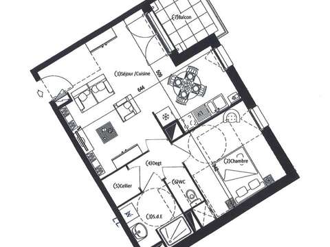 Location appartement 2 pièces Saint-Sébastien-Sur-Loire Martellière 44
