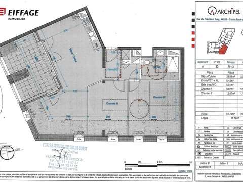 Location appartement 3 pièces Sainte-Luce-sur-Loire 44