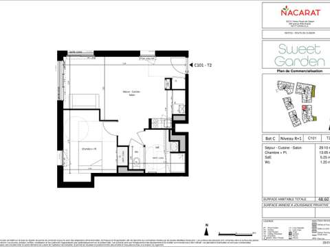 Location appartement 2 pièces Vertou 44