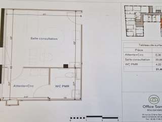 Bureaux et commerces 1 pièce