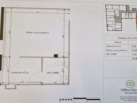 Bureaux et commerces 1 pièce Acigné 35