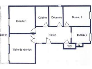 Bureaux et commerces 6 pièces