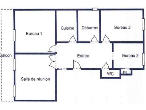 Bureaux et commerces 6 pièces