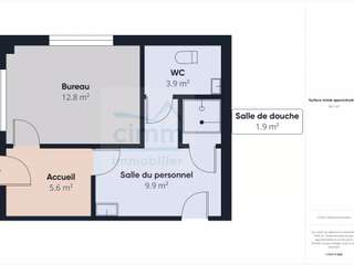 Bureaux et commerces 3 pièces