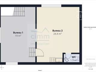 Bureaux et commerces 4 pièces