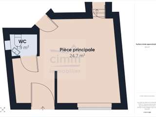 Bureaux et commerces 1 pièce