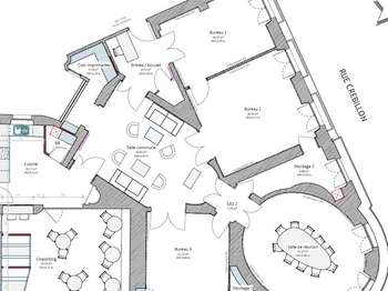 Location Bureaux et commerces 214 m&sup2;Nantes Centre Ville
