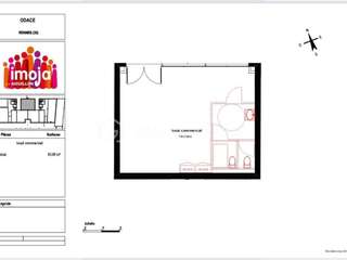 Bureaux et commerces 1 pièce
