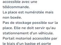 Location garage box et parking Location garage box et parking