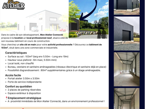Location Garage box et parking 70 m&sup2;Saint-Mars-la-Réorthe