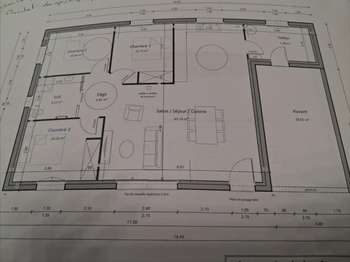 Location Maison 3 chambresMontsenelle