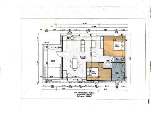 Location maison 3 pièces Pornic 44