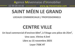 Location Terrain 85 m&sup2;Saint-Méen-le-Grand