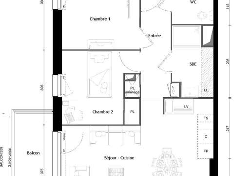 Vente appartement 3 pièces