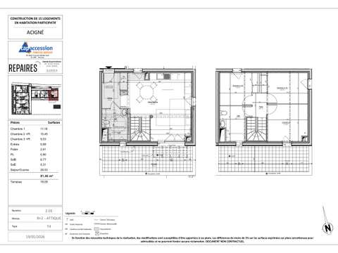 Vente appartement 4 pièces Vente appartement 4 pièces
