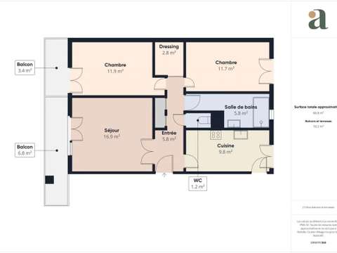Vente appartement 3 pièces Vente appartement 3 pièces