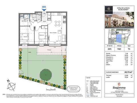 Vente appartement 3 pièces