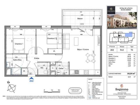 Vente appartement 3 pièces Vente appartement 3 pièces