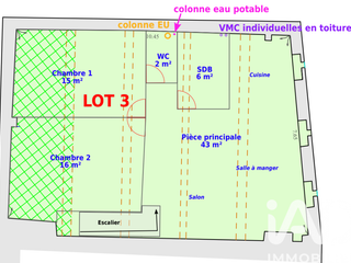 Vente appartement 3 pièces Vente appartement 3 pièces