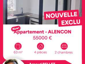 Vente Appartement 4 piècesAlençon Centre - Montsort