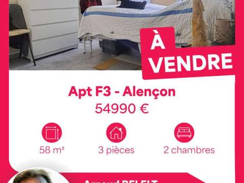 Vente appartement 3 pièces Alençon Courteille 61