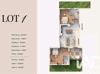 Vente appartement 4 pièces