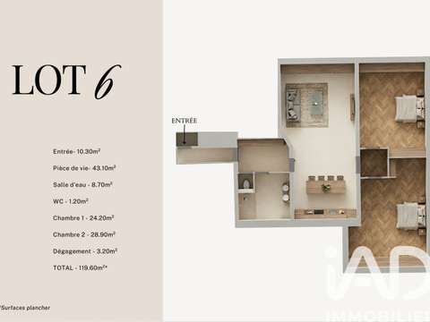 Vente appartement 4 pièces