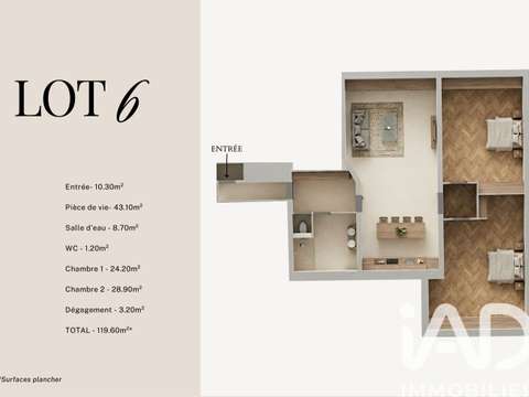 Vente appartement 4 pièces Vente appartement 4 pièces