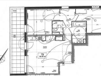 Vente Appartement 3 piècesAngers Capucins Verneau