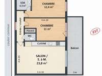 Vente appartement 3 pièces