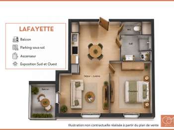 Vente Appartement 2 piècesAngers Centre