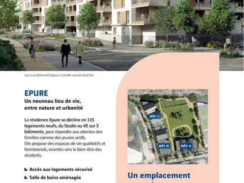 Vente appartement 2 pièces Angers Deux Croix Banchais 49