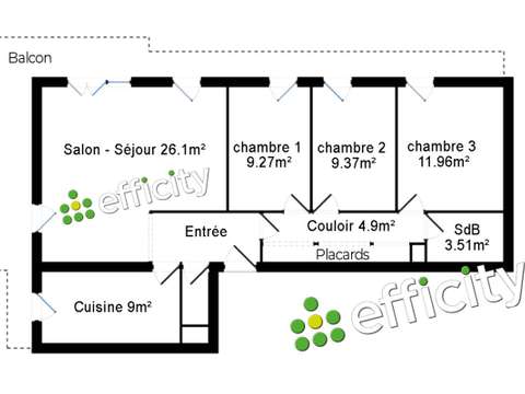 Vente appartement 4 pièces Vente appartement 4 pièces