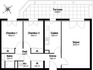 Vente appartement 3 pièces