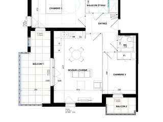 Vente appartement 3 pièces