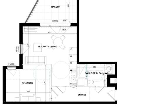 Vente appartement 2 pièces