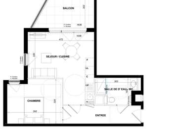 Vente appartement 2 pièces