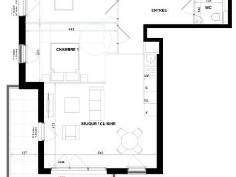 Vente appartement 3 pièces