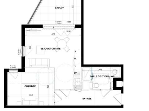 Vente appartement 2 pièces Antibes 06